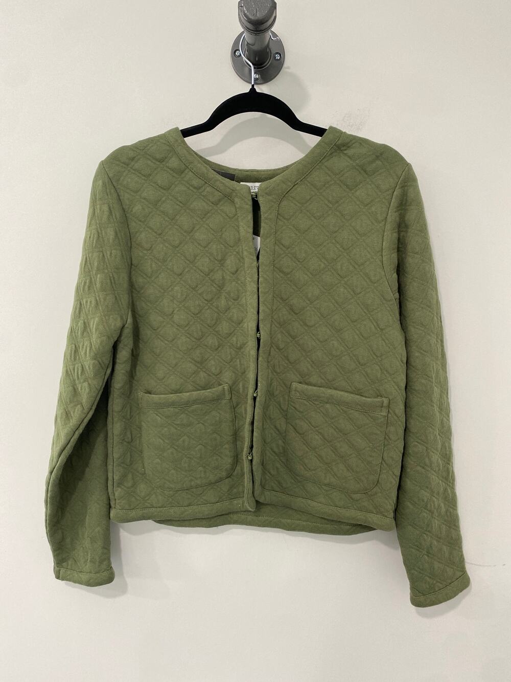 NWT J.Crew Quilted Jacket Green Size S
